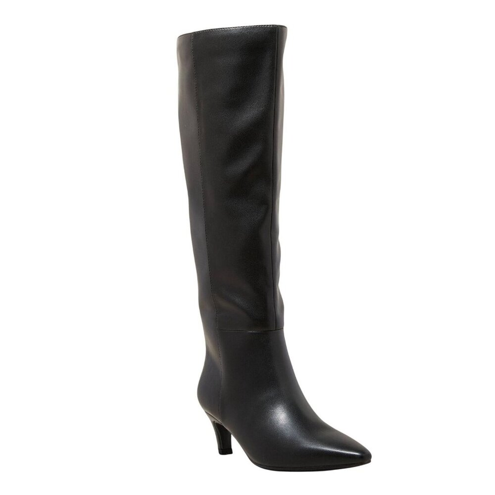 Target Universal Thread Tall Faux Leather Boots with Kitten Heel